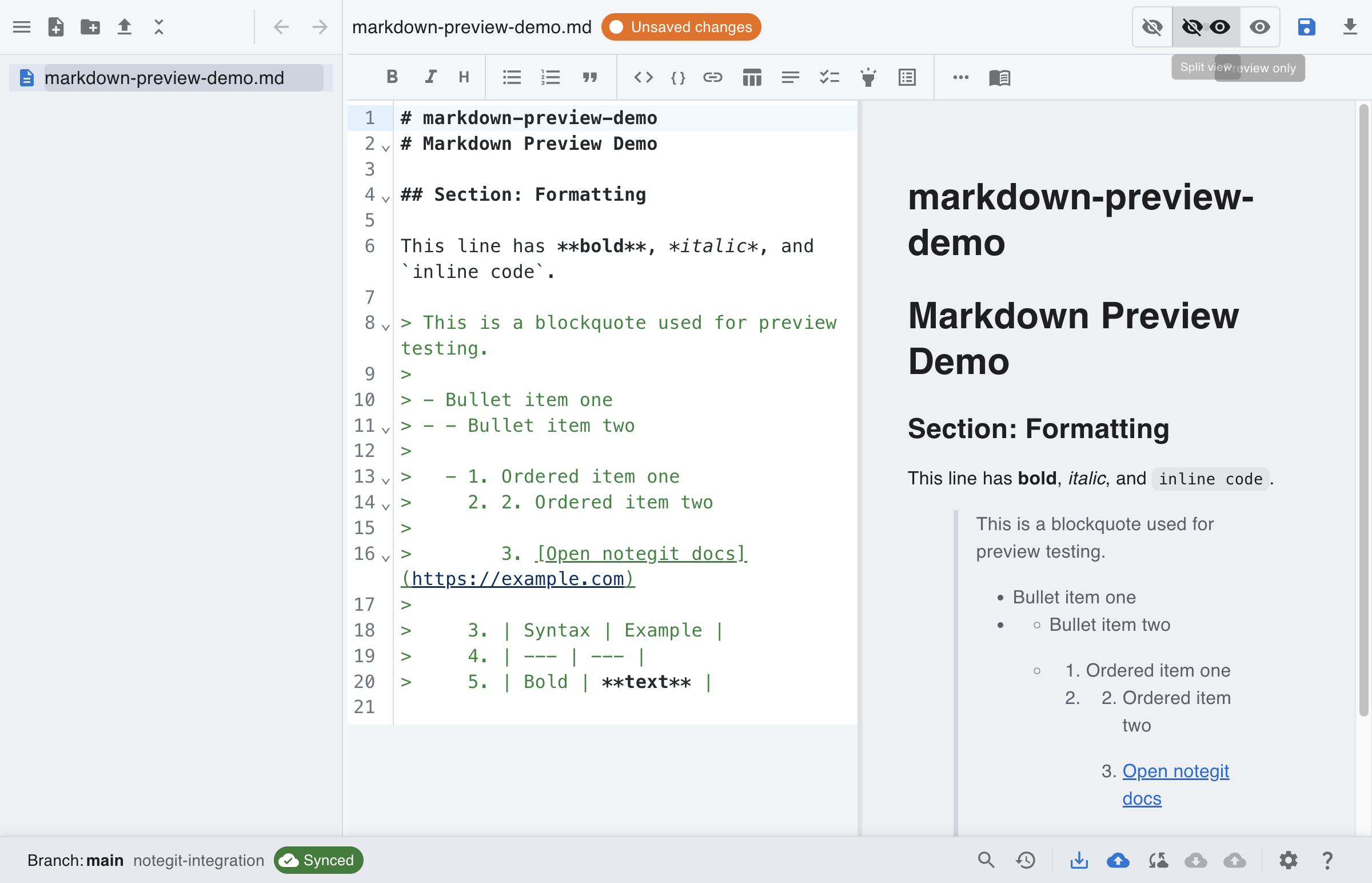 NoteBranch | Free Open-Source Markdown Notes for Git, AWS S3, and Local